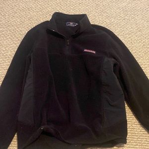 vineyard vines black fleece shep shirt